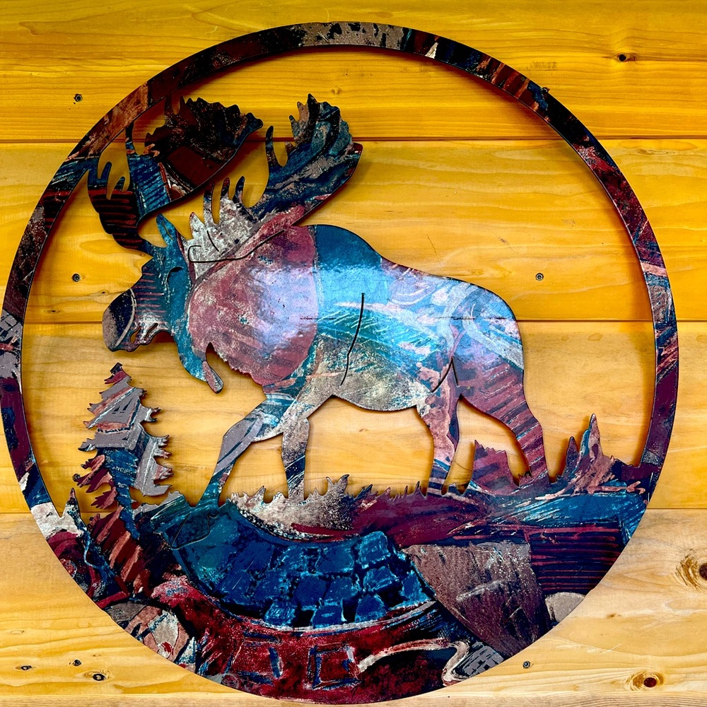 Moose/Wildlife Metal Art